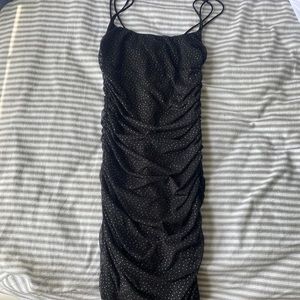 Lucy in the Sky Black Homecoming Mini Dress